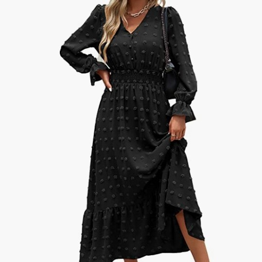 👗 DivineDrape™ Boho Polka Dot Dress