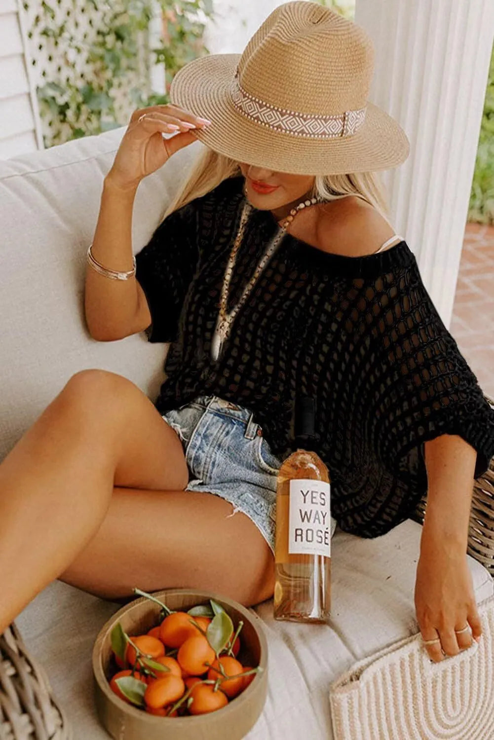 ShoreMuse™ Sexy Mesh Knit Cover-Up