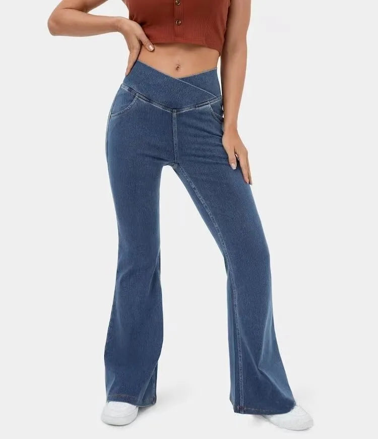 🍑 CurveSculpt™ Bell Bottom Jeans