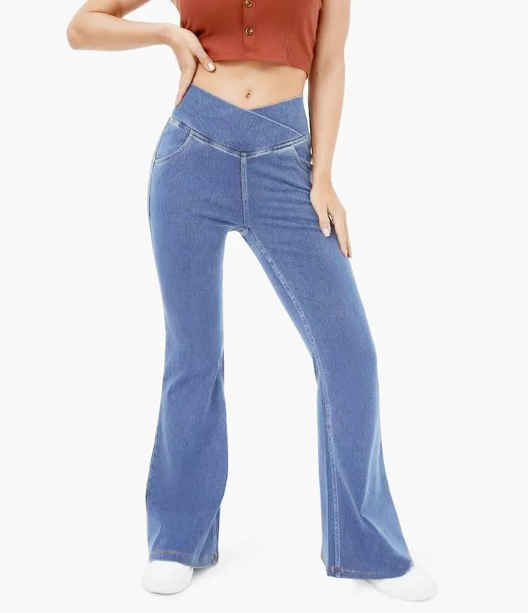 🍑 CurveSculpt™ Bell Bottom Jeans