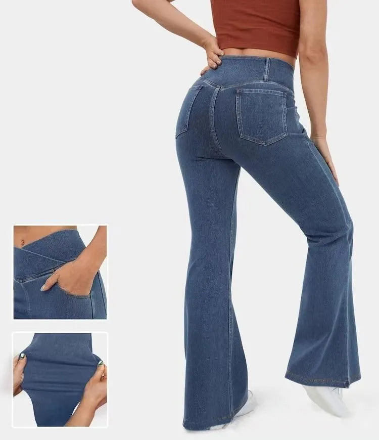 🍑 CurveSculpt™ Bell Bottom Jeans