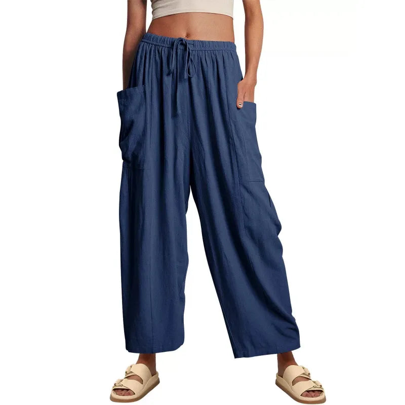 👖 FlexiFit™ – High-Stretch Casual Pocket Pants