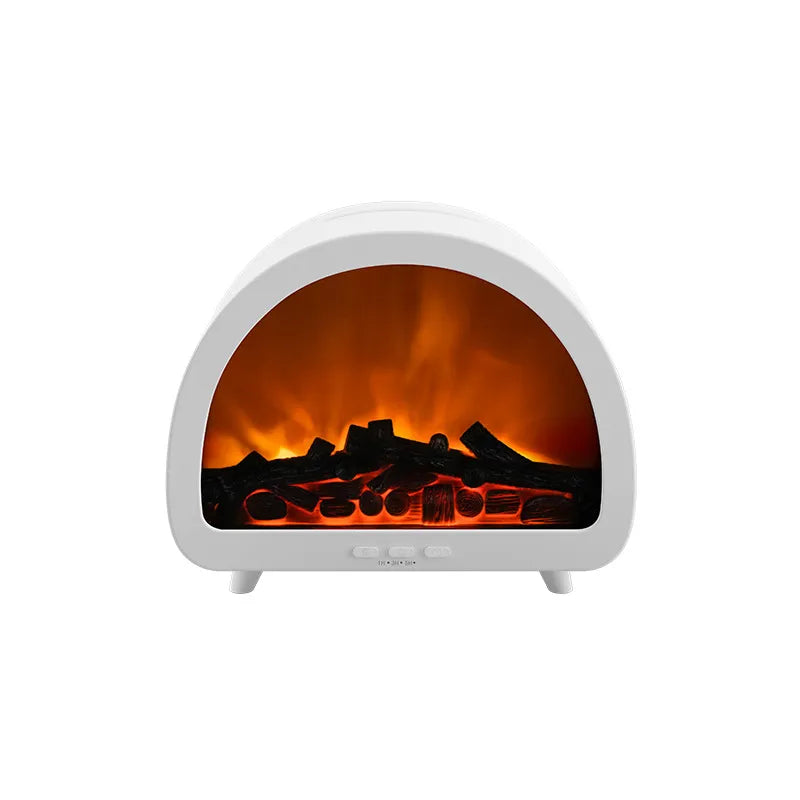 FlameDiffuser™ CozyAura - LED Fireplace Aroma Humidifier with Remote
