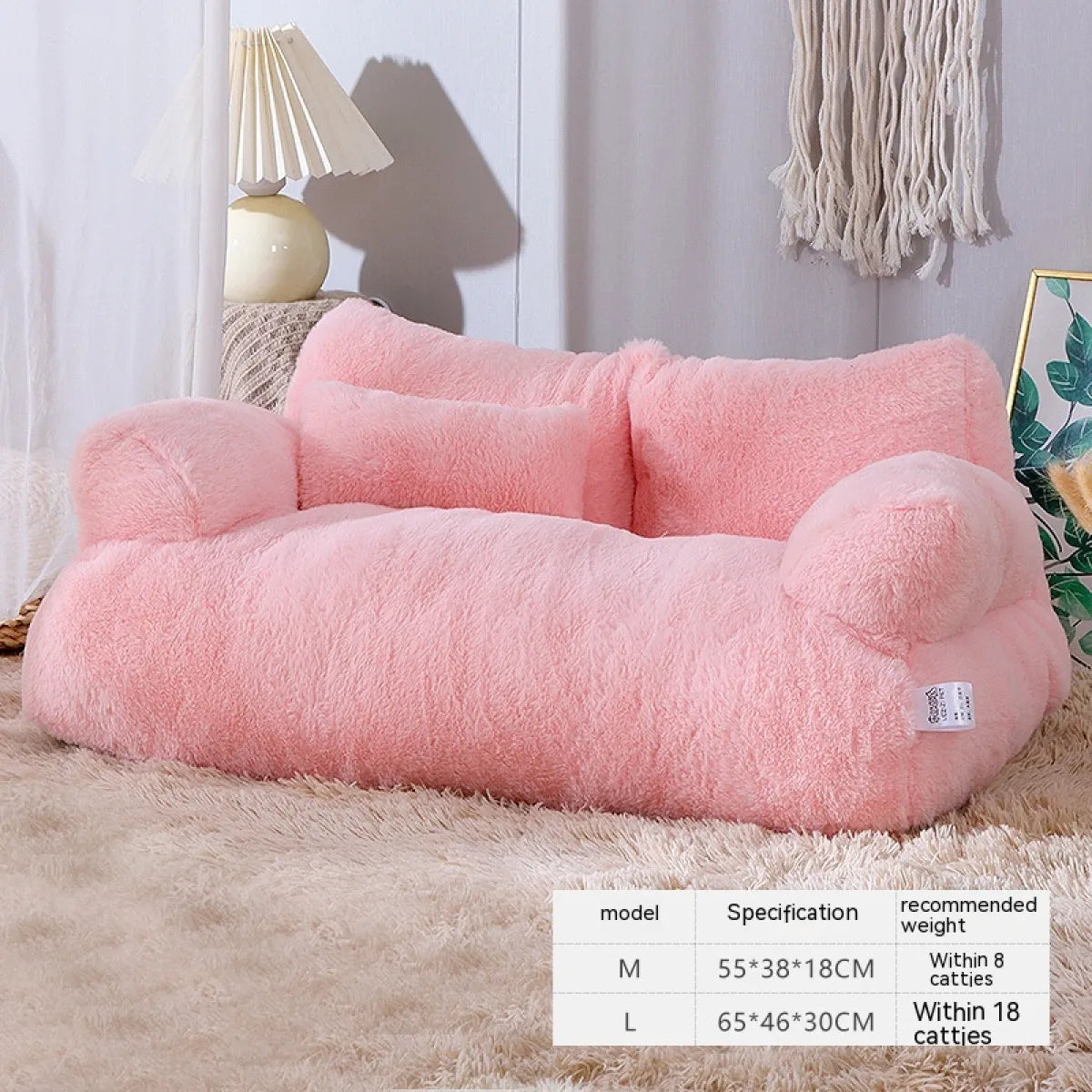 CozyNest™ Luxury Plush Cat & Small Dog Bed