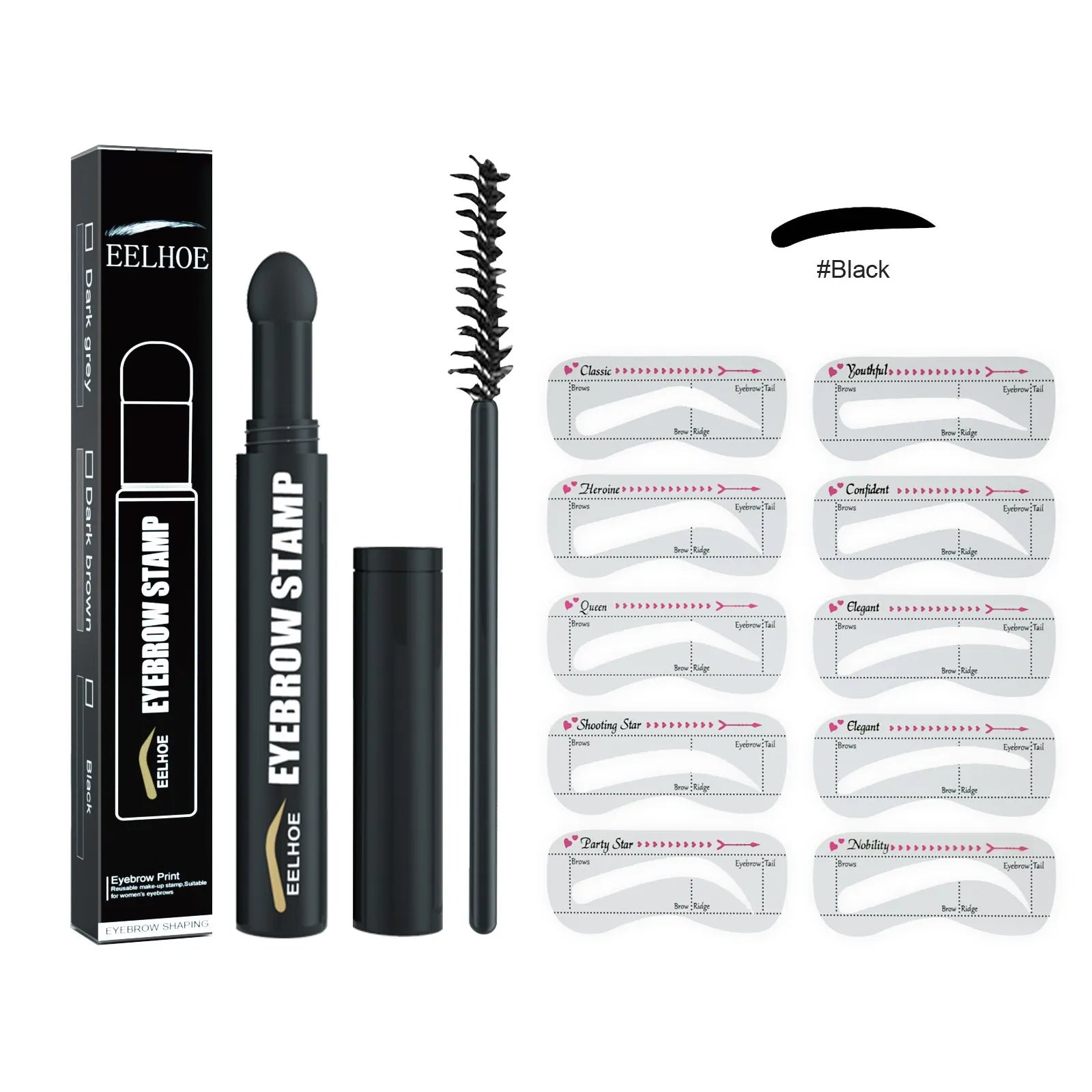 Eyebrow Stamp Set — Perfect Brows in 10 Seconds