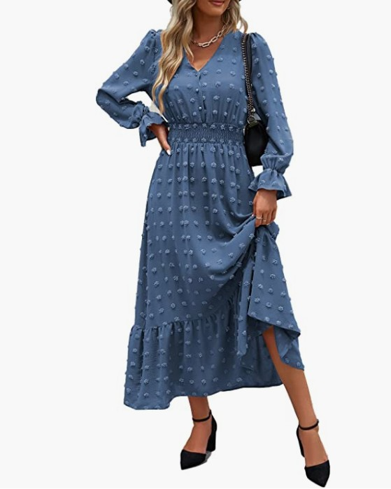 👗 DivineDrape™ Boho Polka Dot Dress