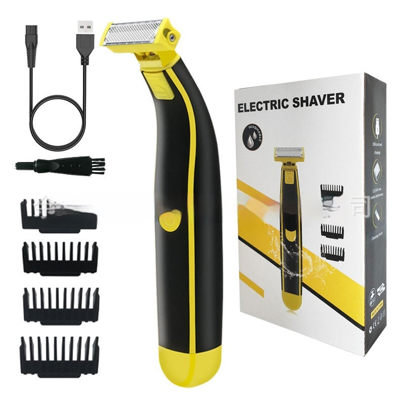 ShavePro™ USB Rechargeable Wet & Dry Electric Shaver with 4 Limit Combs