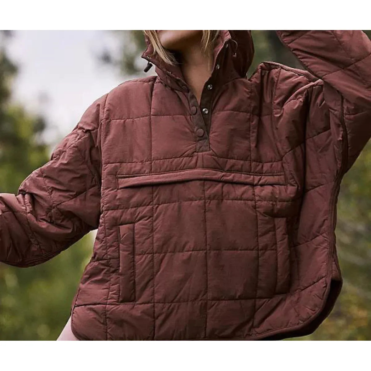 FlexiHood™ Solid Color Hooded Cotton Jacket