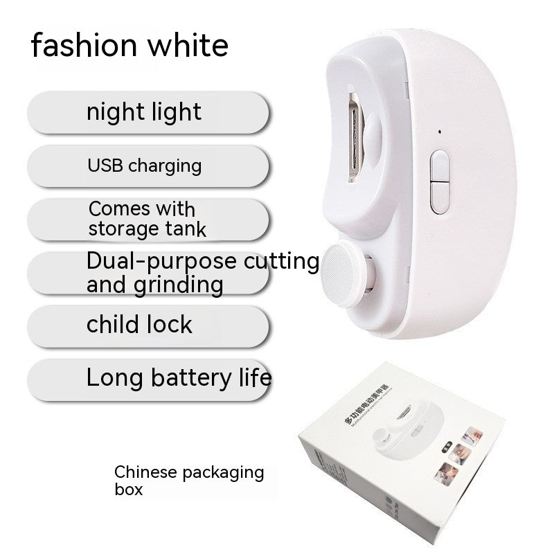 NailShine™ Electric Anti-Splash Nail Clipper &amp; Brightener (Rechargeable)