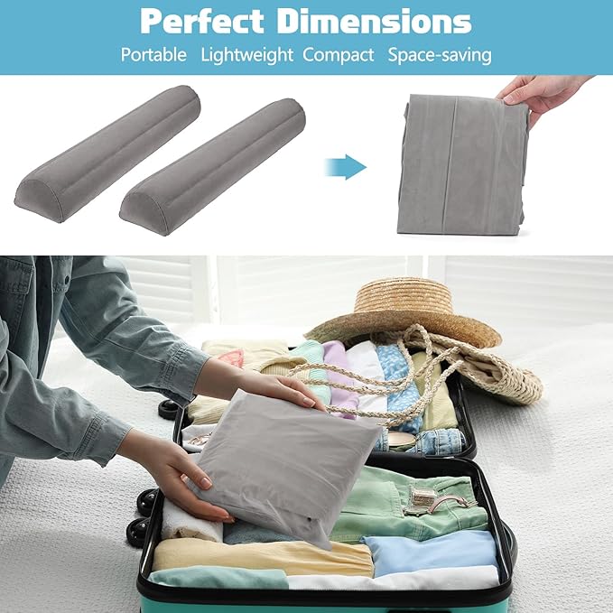 🛏️ Official Inflatable Toddler Travel Bed Rails with Pump