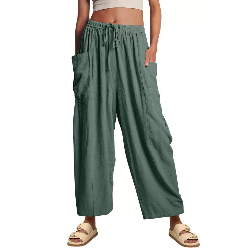 👖 FlexiFit™ – High-Stretch Casual Pocket Pants