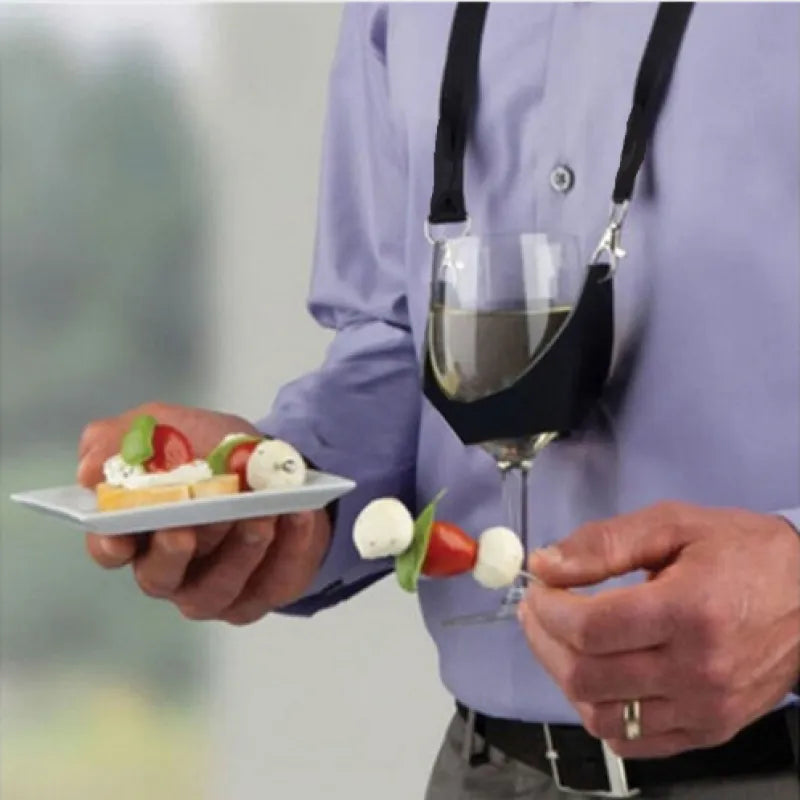 🍷Hands-Free Wine Glass Holder Lanyard
