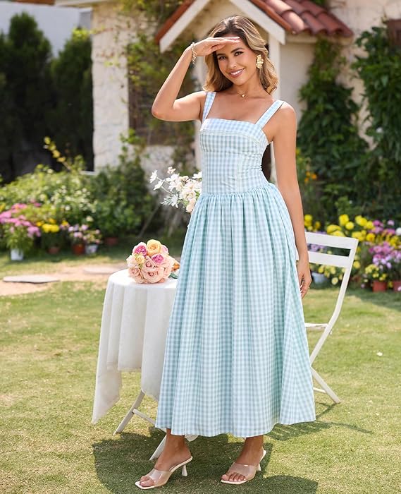 🌼 BlissWeave™ Patchwork Swing Dress