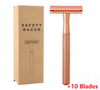 RazorEdge™ Classic Vintage Metal Shaver with 10 Blades