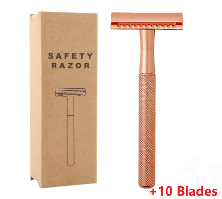RazorEdge™ Classic Vintage Metal Shaver with 10 Blades