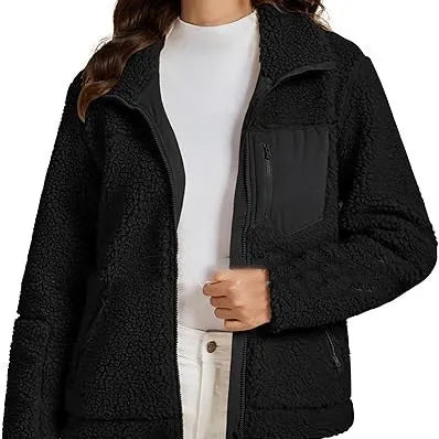 FleeceEase™ Autumn & Winter Lapel Button Loose Fleece Shirt