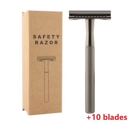 RazorEdge™ Classic Vintage Metal Shaver with 10 Blades