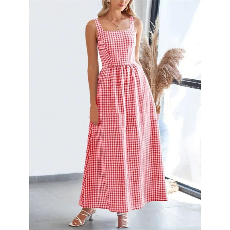 🌼 BlissWeave™ Patchwork Swing Dress