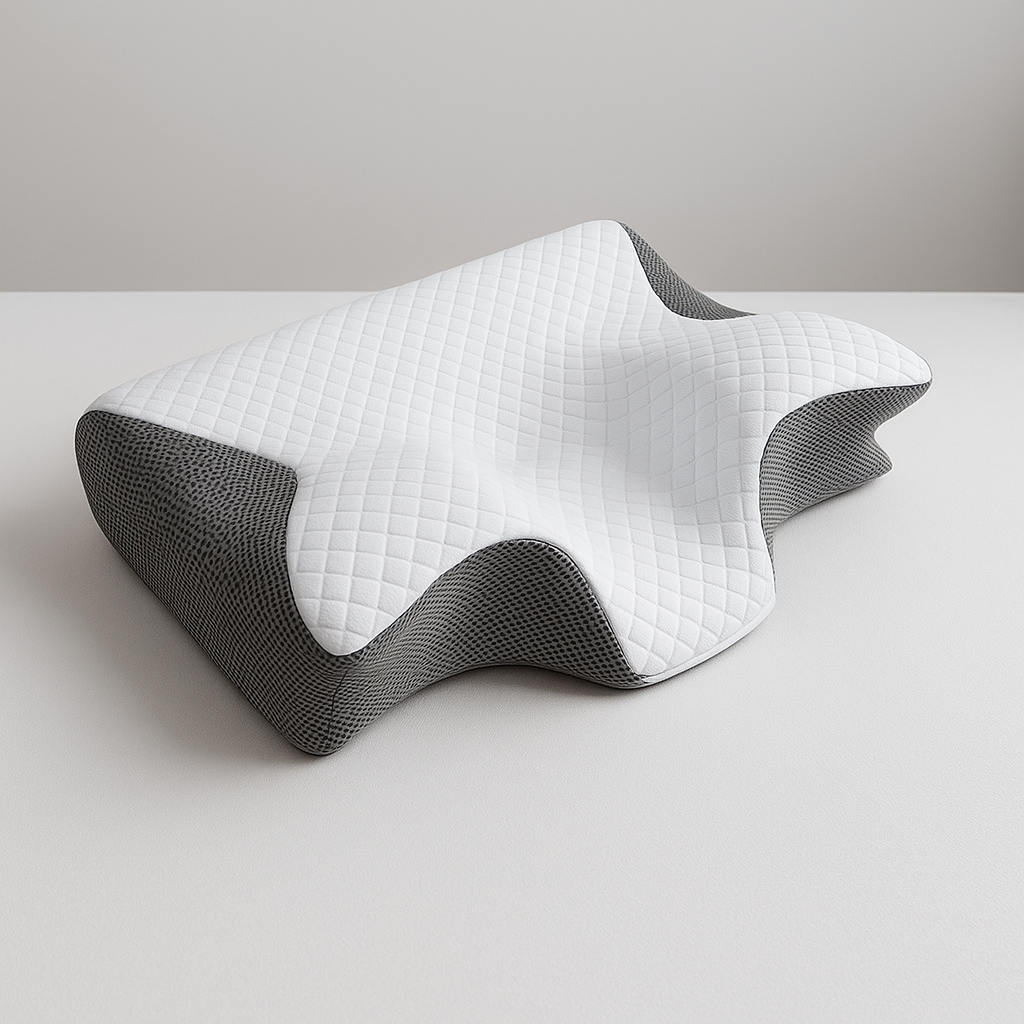 🌙 PostureCloud™ – Official 2-in-1 Memory Foam Cervical Pillow