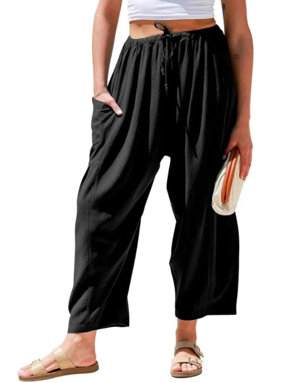 👖 FlexiFit™ – High-Stretch Casual Pocket Pants