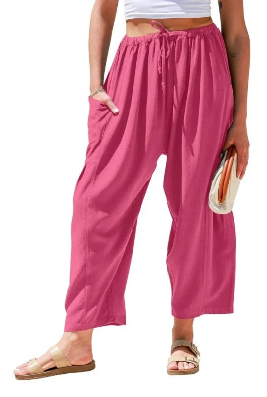 👖 FlexiFit™ – High-Stretch Casual Pocket Pants