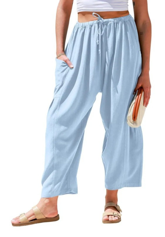 👖 FlexiFit™ – High-Stretch Casual Pocket Pants