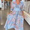 🌸 BlossomMuse™ – Elegant Floral Print Dress