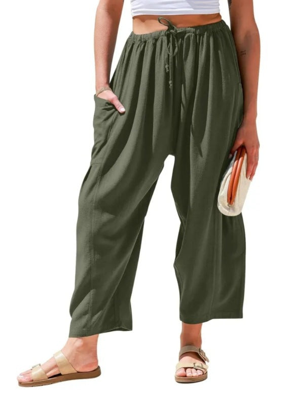 👖 FlexiFit™ – High-Stretch Casual Pocket Pants