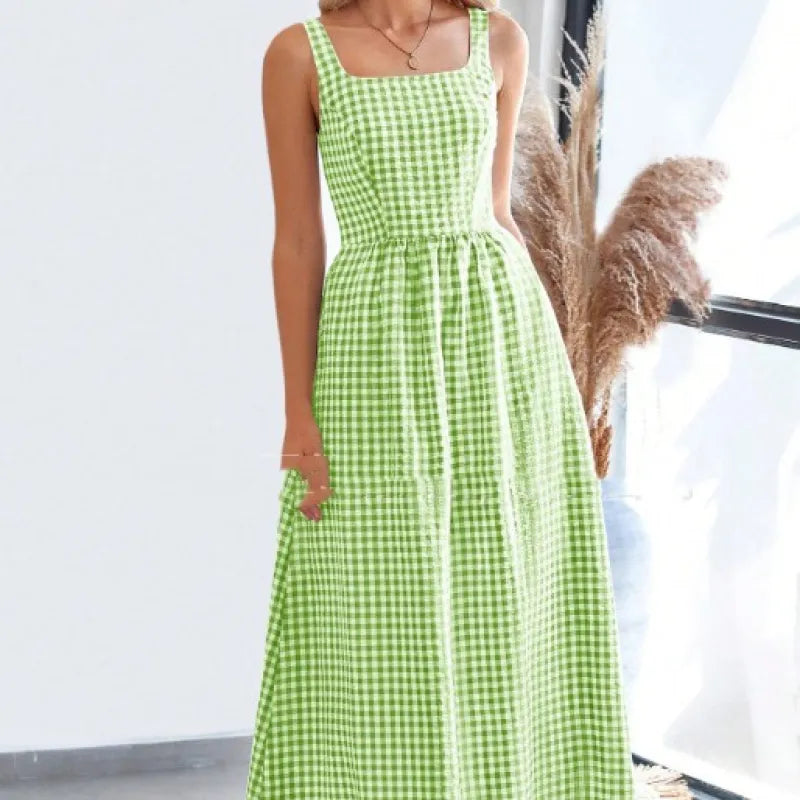 🌼 BlissWeave™ Patchwork Swing Dress