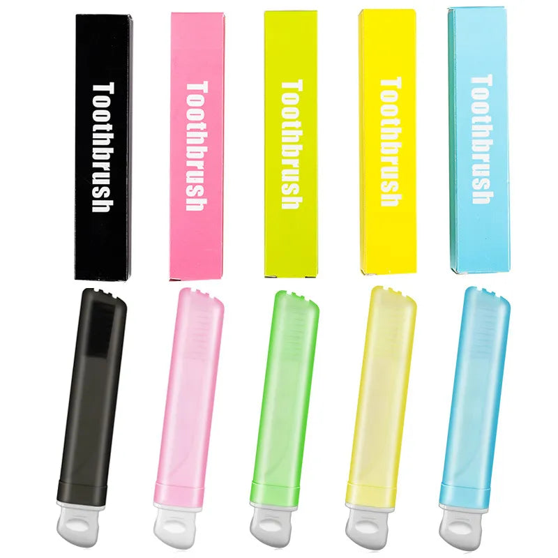 SmilePack™ Portable Folding Travel Toothbrush Set – Soft Bristles, Compact & Hygienic