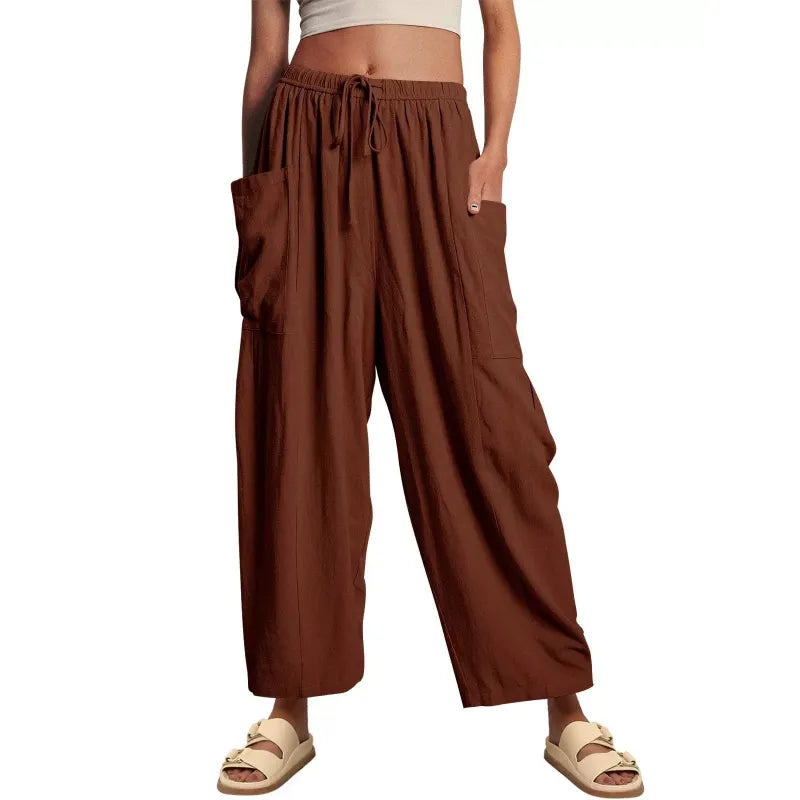 👖 FlexiFit™ – High-Stretch Casual Pocket Pants