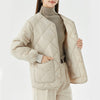 ThermoCouture™ Rhombus Cotton Winter Coat with Pockets