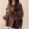 LuxeLantern™ Women’s Pullover – Crew Neck Loose Sweater with Lantern Sleeves