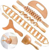 🌿 WoodSculpt Pro™ 6-in-1 Lymphatic Drainage Massage Set